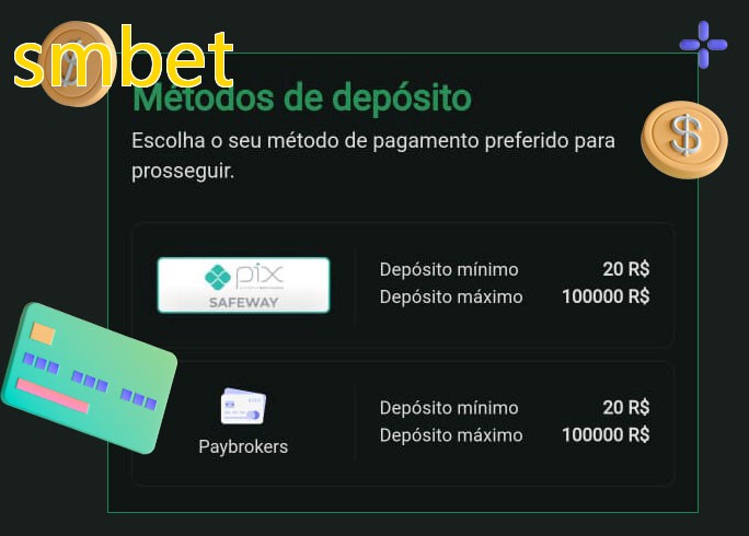 O cassino smbetbet oferece uma grande variedade de métodos de pagamento